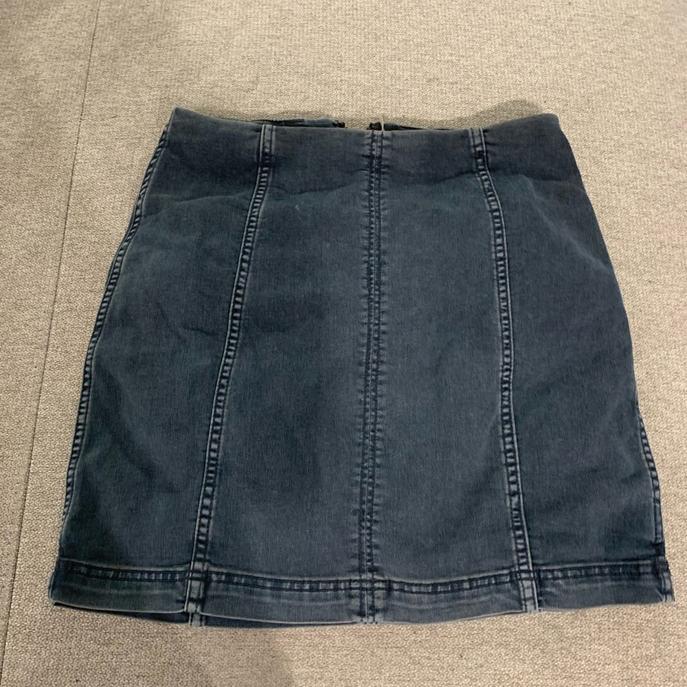 Dark free people skirt